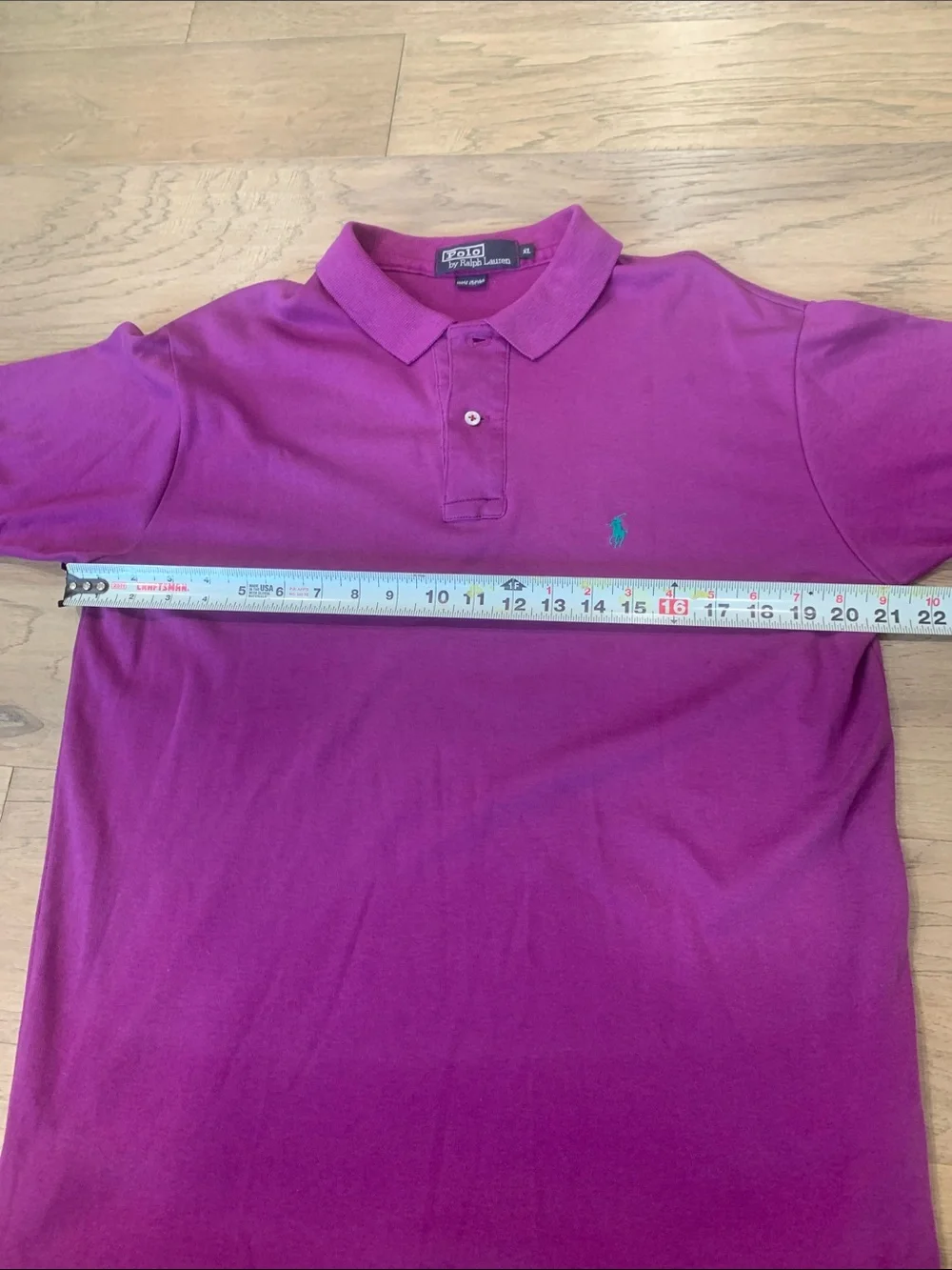Vintage Ralph Lauren Purple Short-Sleeve Polo Size XL
